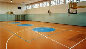 a basketball sports court