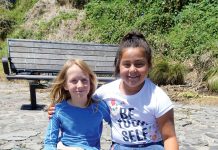 Tauranga Waldorf School classmates Reilly (10) and Amorē (10) offer to take all the credit for their Dads collaboration.