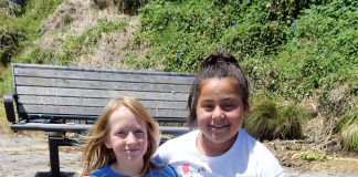 Tauranga Waldorf School classmates Reilly (10) and Amorē (10) offer to take all the credit for their Dads collaboration.