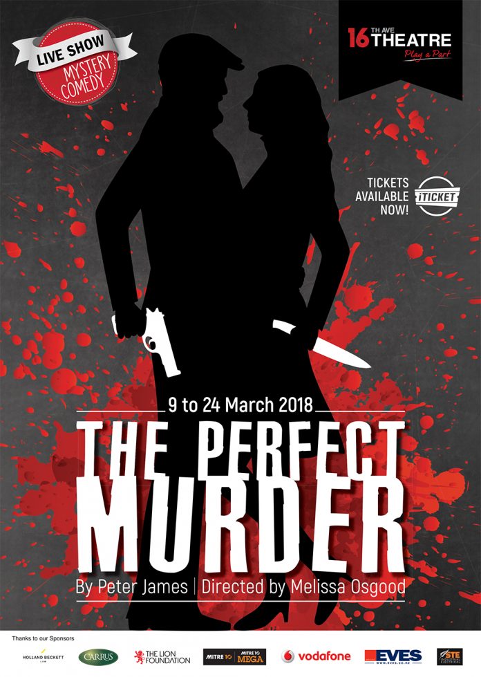 Poster for the perfect murder play