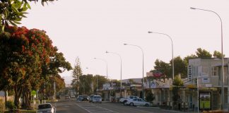 A photograph of Randwick road in Moera