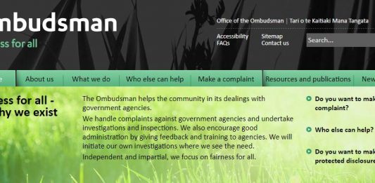 picture of an information sheet about the ombudsman