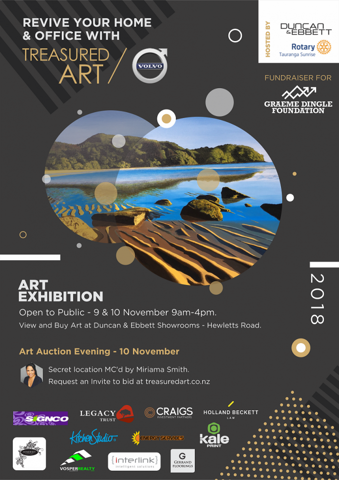 Poster for Treasured Art Auction 2018