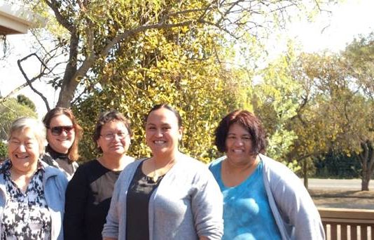 Te Whānau a Apanui Community Health team from left: Nurse Waimate Ngamoki, GP Rachel Thomson, Administrator Ripeka Te Haara and nurses Toma Walker and Kiritahanga Savage. Absent Nurse Dorothy Keir and Practice Manager Phillipa Callaghan.