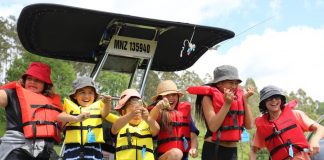 The Harbourmaster Team gave children the chance to practice letting off their own flares