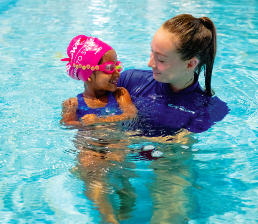 Anisha’s BaySwim Experience Anisha at BaySwim