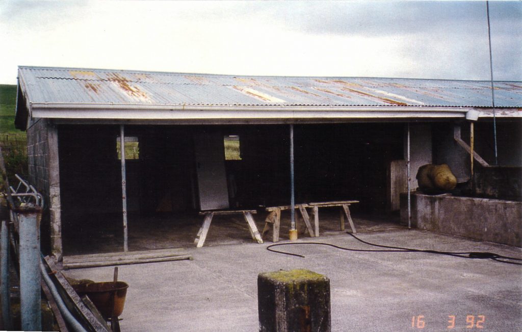 The original cowshed building became the first classroom in 1992.