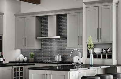 stock image of a kitchens showroom
