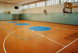 a basketball sports court