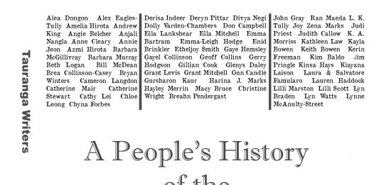 The cover of a book entitled A People’s History of the Bay of Plenty 
