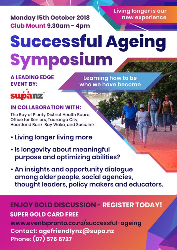 a flyer for the successful ageing symposium