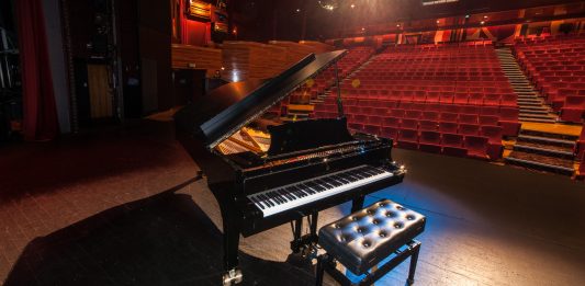 Steinway Open Day Sunday 21 October – ARCHIVE ONLY picture of a grand piano in a theatre