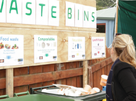 Pigs and rapiti Waldorf waste bins